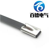 喷塑滚珠自锁式G型不锈钢扎带BIDE百德电气