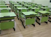 济源教室钢木课桌椅 济源单人可升降课桌椅 中学生课桌椅