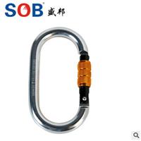 救助绳下降钩螺旋绳下降安全扣大O形钩