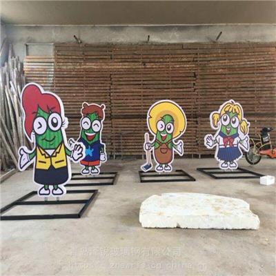 青岛玻璃钢大型垃圾桶， 玻璃钢卡通垃圾桶