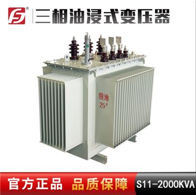 S11-2000KVA 10KV 铜芯 三相全密封油浸式变压器