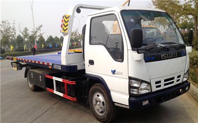 五十铃蓝牌清障车厂家价格一拖二清障车
