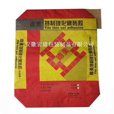 厂家直销三纸一膜阀口袋瓷砖胶泥包装袋纸袋
