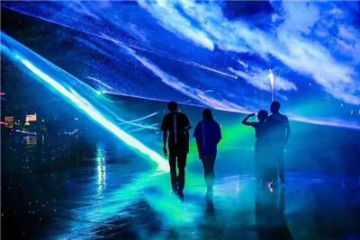 全新梦幻鲸鱼岛光影展制作租赁 全息互动投影公司网红互动道具公司