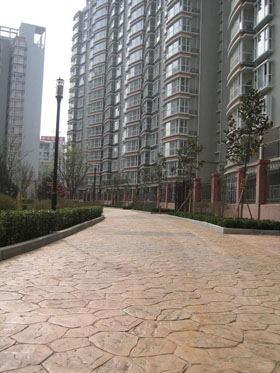 温州仿石道路制作技术指导 压花地坪材料批发
