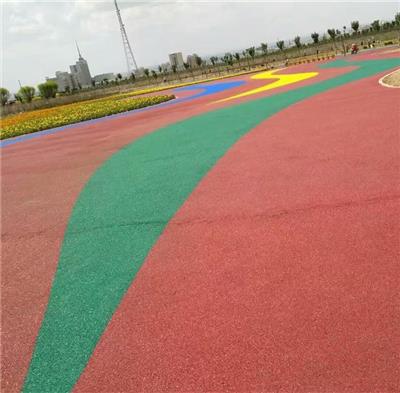 彩色透水混凝土增强剂批发 惠州彩色透水道路的做法