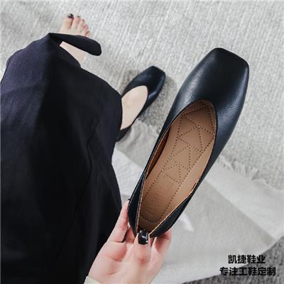 坡跟平跟平底女工鞋女鞋品牌工厂 护士