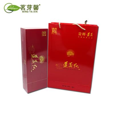 茗芽馨湄潭遵义红礼盒装高档红茶零售-工厂现货遵义红茶批发