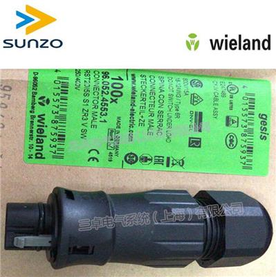 WIELAND 三卓SZ代理德国威琅电气连接器 RST20I5S S1 ZR3 V SW公头 96.052.4553.1