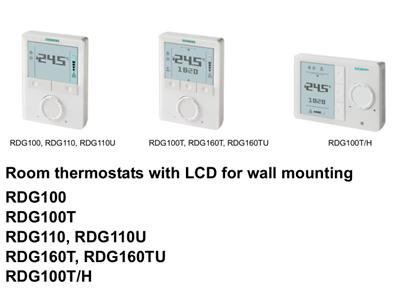 西门子RDG100KN/RDG160风机盘管温控器