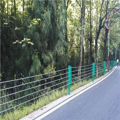 绳索防护栏价格 柔性防撞