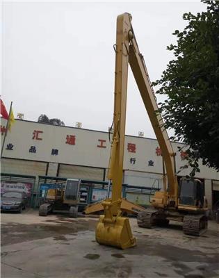 专业生产各种品牌挖掘机加长臂拆楼臂打桩臂生产厂家