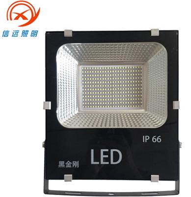 信远LED投光灯50W100W150W黑金刚户外防水大功率高亮度隧道招牌广告灯