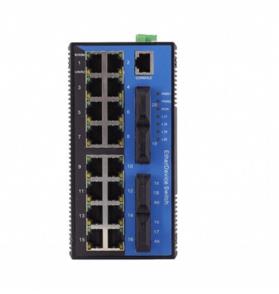 NLDK7820工业级百兆4光16电网管型导轨式以太网交换机
