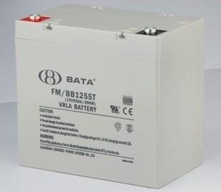 鸿贝蓄电池12V55AH FM/BB1255T铅酸免维护蓄电池UPS EPS电源**