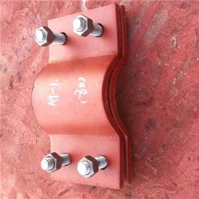 汇鹏供应A9-1双排螺栓管夹 HG/T21629-1999化工管道支吊架厂