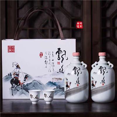 景德镇家用密封陶瓷酒瓶礼盒包装瓷器酒壶酒柜
