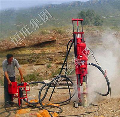     恒旺供应小型潜孔钻机 打岩石钻孔机 凿岩机  