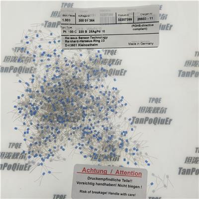 德国heraeus PT100 C220B铂电阻 贺利氏C系列测温-196-150℃