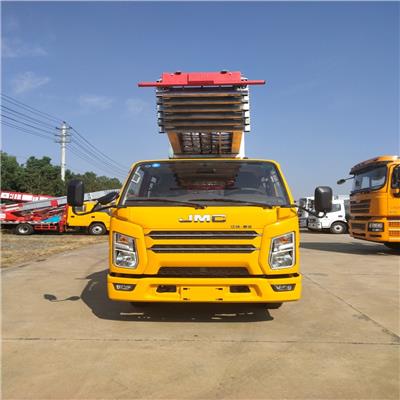 江铃顺达双排驾驶室32米高空云梯车 国六32米高空云梯车 湖北润力江铃蓝牌国六32米高空云梯车