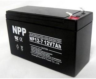 铅酸免维护电池 耐普蓄电池12V7AH NPP蓄电池NP7-12 UPS蓄电池