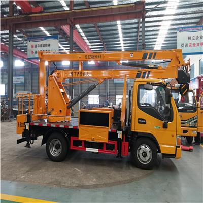 天津单排13.5米折叠臂高空作业车 园林修剪曲臂13.5米高空作业车厂家报价