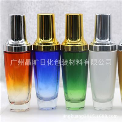 定制喷涂工艺小黑瓶20g-120ml，膏霜精品化妆品瓶