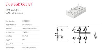 赛米控IGBT模块SKM100GB173D