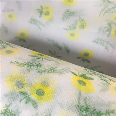厂家直销印花数码水刺印花无纺布一次性口罩儿童环保布