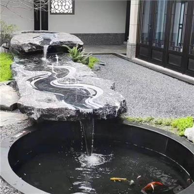 新中式庭院造景石 日式枯山水异形黑山石加工