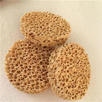 铸钢泡沫陶瓷氧化锆 光触媒除菌氧化铝 碳化硅过滤片吉林零售