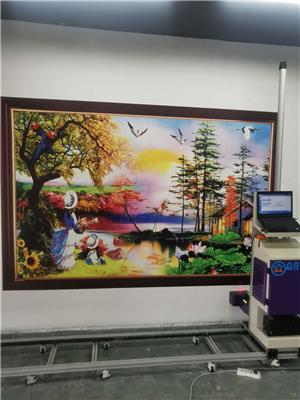 创业致富小机器公园文化建设宣传广告墙喷绘体打印机