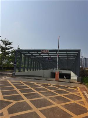 文昌地下室停车场通道雨棚，文昌地下室车库出口雨棚搭建