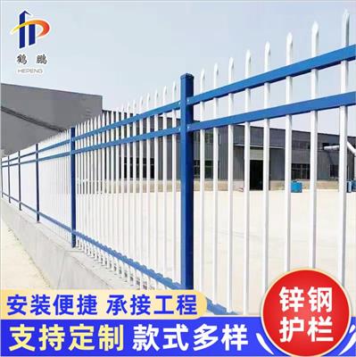 铁艺锌钢护栏现货 小区围墙隔离防护网厂房学校公园外墙锌钢护栏