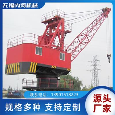 无锡内河定制 固定式齿条变幅起重机 门座式起重机 码头吊机