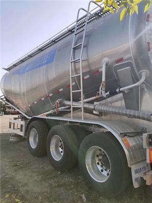 出售铝合金散装水泥车 38立方粉粒物料运输半挂车