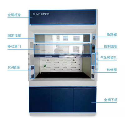 珠海实验室通风设备 实验室全钢通风柜通风橱 可上门安装