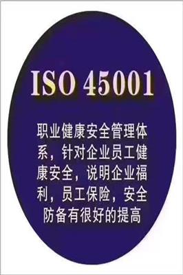 职业健康安全认证 常州ISO45001职业健康安全认证