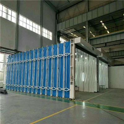 移动式伸缩喷漆房 全自动电动伸缩喷漆房 大型移动式伸缩房喷漆厂家