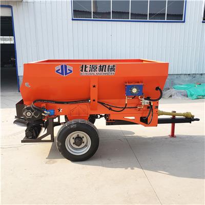 山东北源小型2方撒肥车 拖拉机带的撒粪机 新型扬粪机