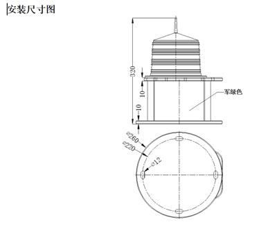 定制便携式机场灯导航灯,平面放置移动式边灯