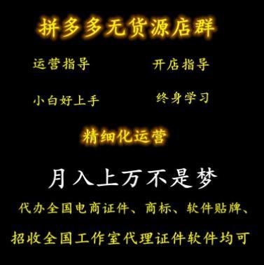 拼多多无货源大象软件 上货铺货 代理贴牌