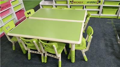 幼儿园午托培训班儿童学习桌椅塑料桌椅儿童玩具家居桌椅厂家