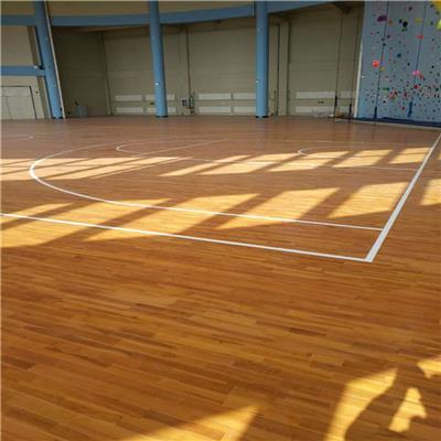 遵义市 室内篮球场木地板 羽毛球场木地板地胶 实体厂家 销售安装