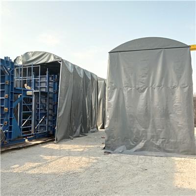 移动伸缩式箱梁蒸养棚 pc构件养护棚推拉方便