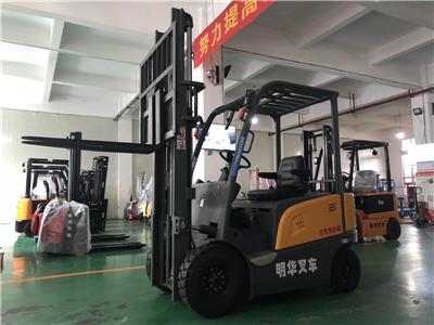 明华叉车-内江全电动液压堆垛升高车-质量过硬