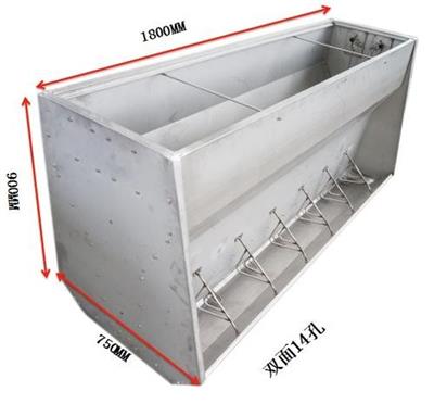 湘西不锈钢养殖料槽 自动下料猪食槽 养猪场料槽