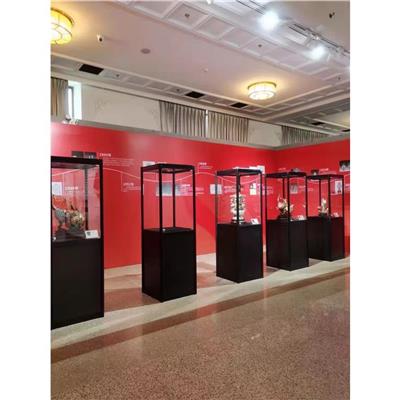 东城区玻璃罩展柜出租租赁 活动背景板制作 玻璃展柜出租