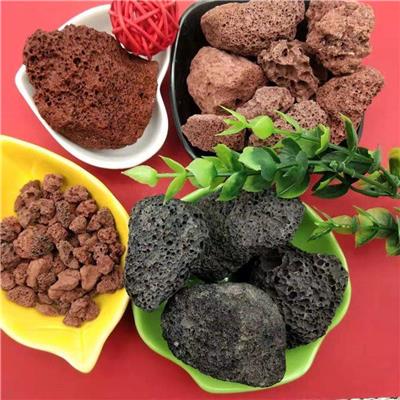 供应批发 火山岩多肉铺面石 兰花栽培基质辅料火山石颗粒均匀干净