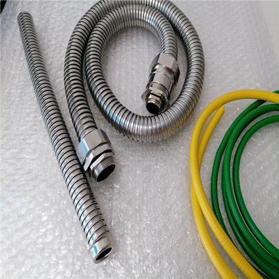 制冷设备12-m20不锈钢包塑软管接头 端式304电缆保护管接头